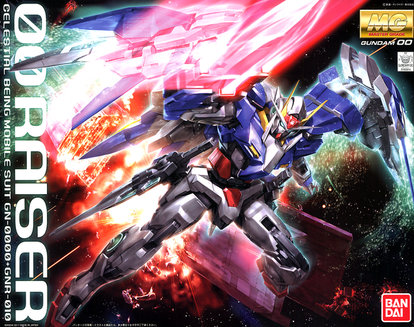 GN-0000 00 Gundam - GN-0000+GNR-010 00 Raiser - GN-0000RE + GNR-010 00 Raiser GN Condenser Type - GNR-010 0 Raiser - MG - 1/100(Bandai)