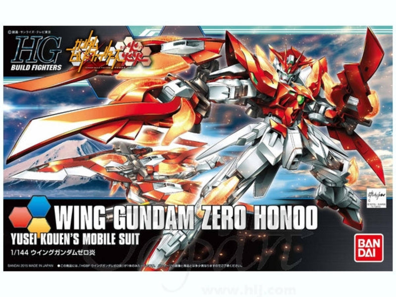 BANDAI Hobby HGBF 1/144 Wing Gundam Zero Honoo