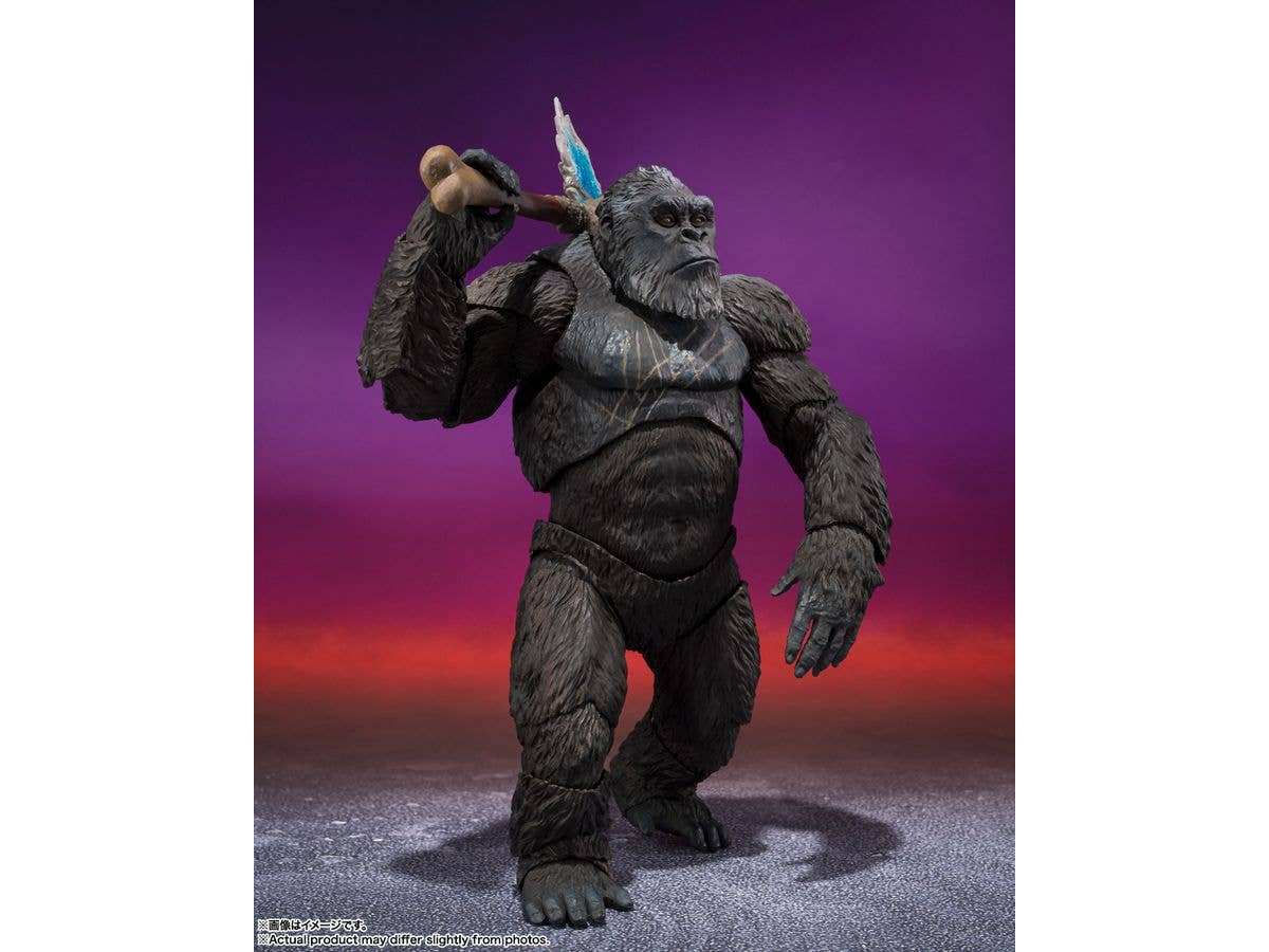 BANDAI Tamashii KONG FROM GODZILLA x KONG: THE NEW EMPIRE [2024], TAMASHII NATIONS S.H.MonsterArts | 4573102660459