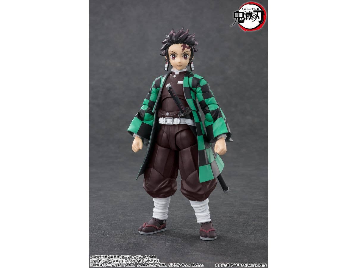 BANDAI Tamashii Tanjiro Kamado "Demon Slayer: Kimetsu no Yaiba", TAMASHII NATIONS S.H.Figuarts | 4573102664754
