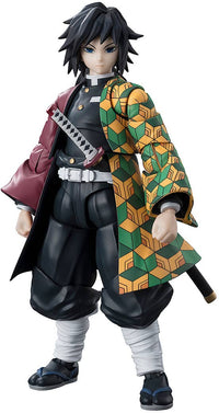 BANDAI Tamashii GIYU TOMIOKA "Demon Slayer: Kimetsu no Yaiba", TAMASHII NATIONS S.H.Figuarts | 4573102664778