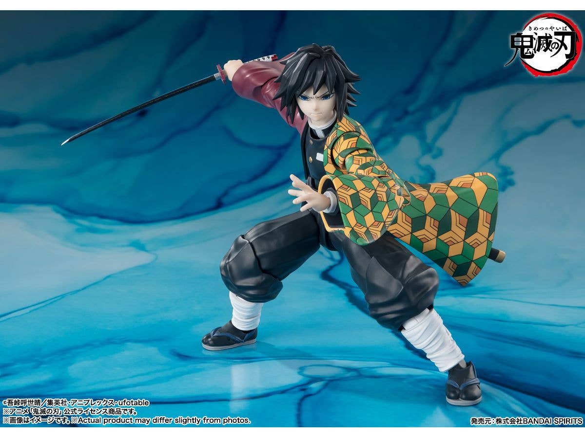 BANDAI Tamashii GIYU TOMIOKA "Demon Slayer: Kimetsu no Yaiba", TAMASHII NATIONS S.H.Figuarts | 4573102664778