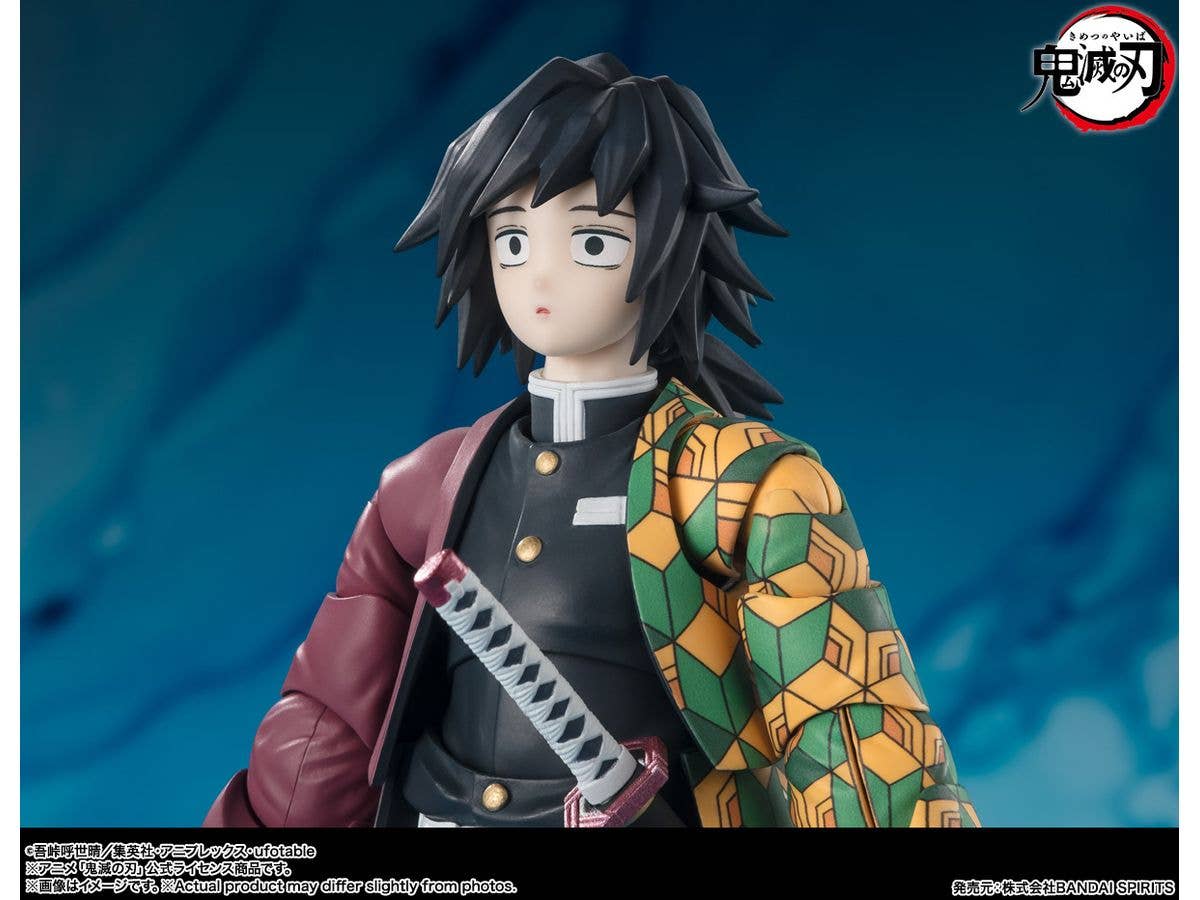 BANDAI Tamashii GIYU TOMIOKA "Demon Slayer: Kimetsu no Yaiba", TAMASHII NATIONS S.H.Figuarts | 4573102664778