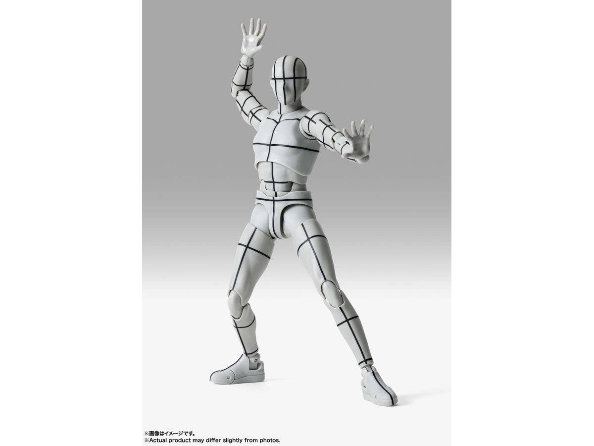 TAMASHII NATIONS BODY-KUN-Sports- Edition-WIRE FRAME- (Gray Color Ver.) "BODY-KUN/BODY-CHAN", TAMASHII NATIONS S.H.Figuarts | 4573102673077