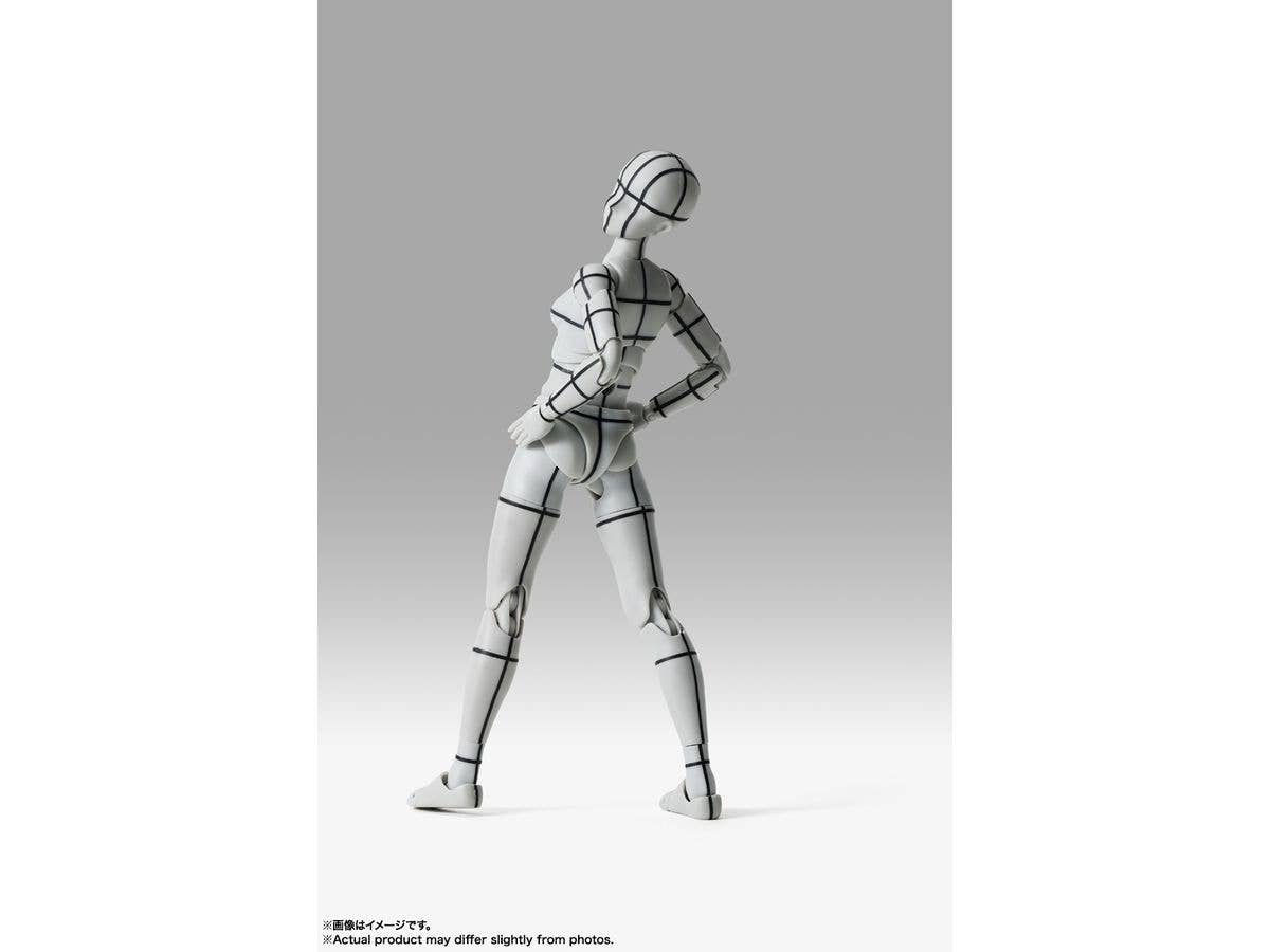 TAMASHII NATIONS BODY CHAN -Sports- Edition-WIRE FRAME- (Gray Color Ver.) "BODY-KUN/BODY-CHAN", TAMASHII NATIONS S.H.Figuarts | 4573102673084