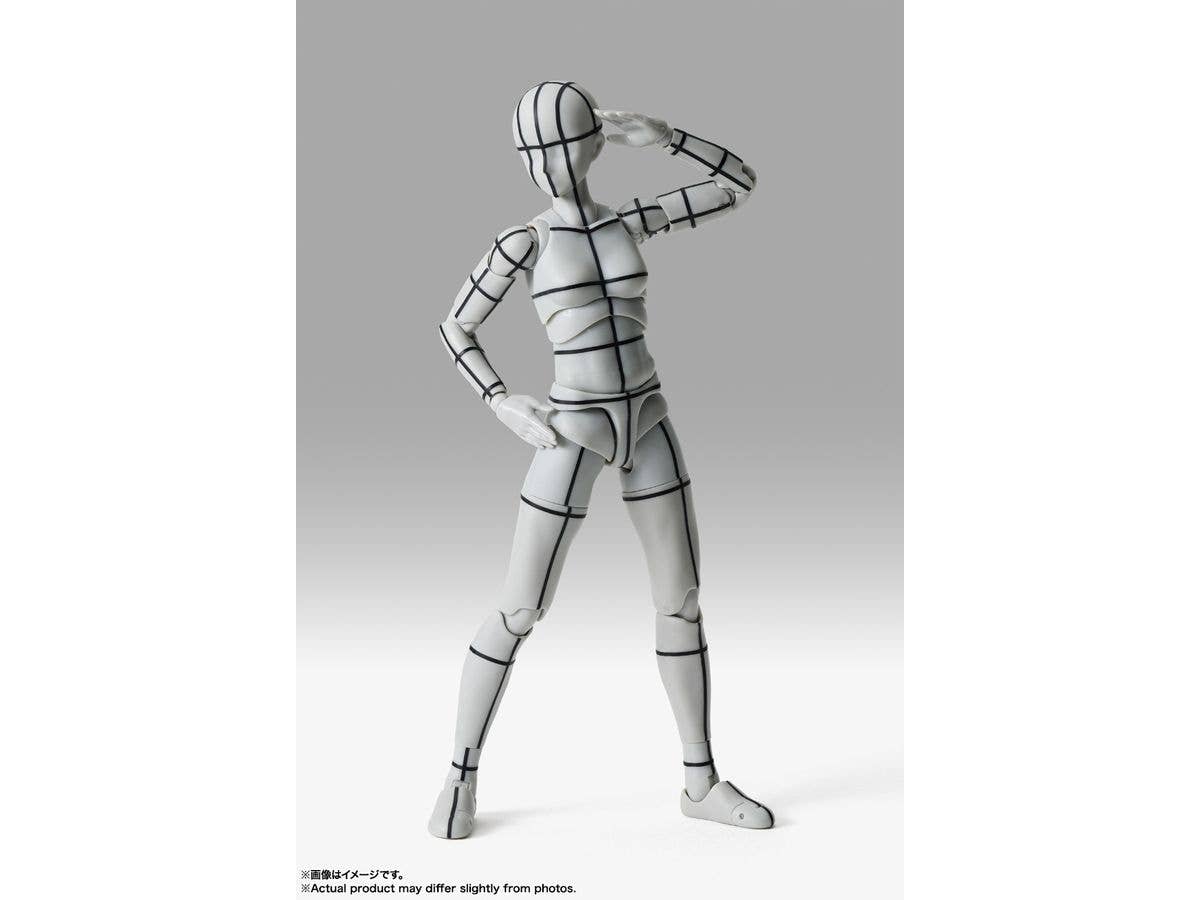 TAMASHII NATIONS BODY CHAN -Sports- Edition-WIRE FRAME- (Gray Color Ver.) "BODY-KUN/BODY-CHAN", TAMASHII NATIONS S.H.Figuarts | 4573102673084