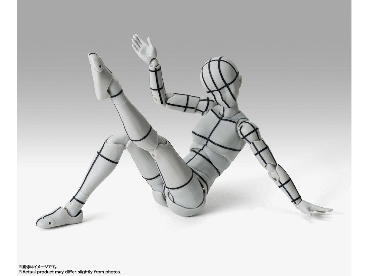 TAMASHII NATIONS BODY CHAN -Sports- Edition-WIRE FRAME- (Gray Color Ver.) "BODY-KUN/BODY-CHAN", TAMASHII NATIONS S.H.Figuarts | 4573102673084
