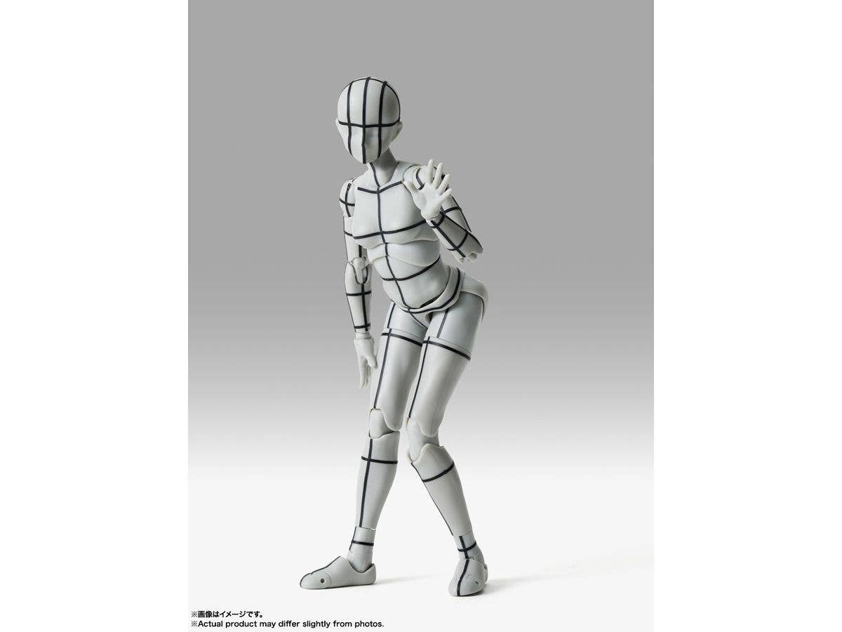 TAMASHII NATIONS BODY CHAN -Sports- Edition-WIRE FRAME- (Gray Color Ver.) "BODY-KUN/BODY-CHAN", TAMASHII NATIONS S.H.Figuarts | 4573102673084