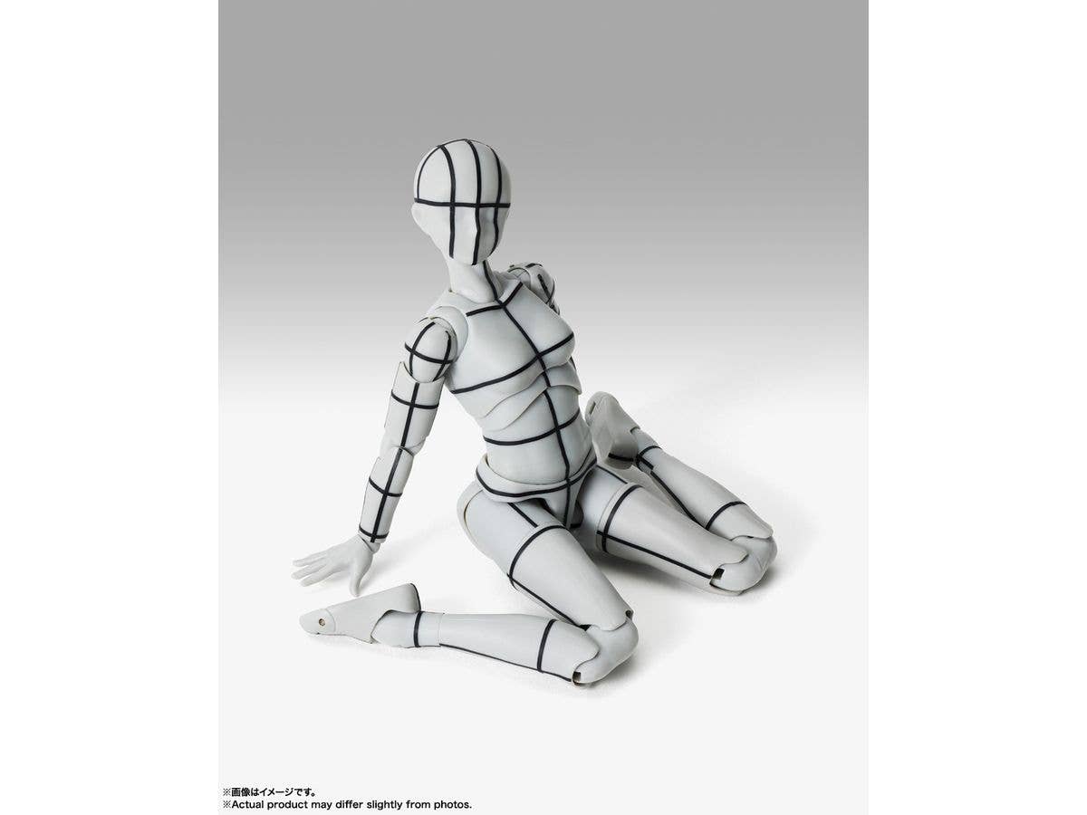TAMASHII NATIONS BODY CHAN -Sports- Edition-WIRE FRAME- (Gray Color Ver.) "BODY-KUN/BODY-CHAN", TAMASHII NATIONS S.H.Figuarts | 4573102673084