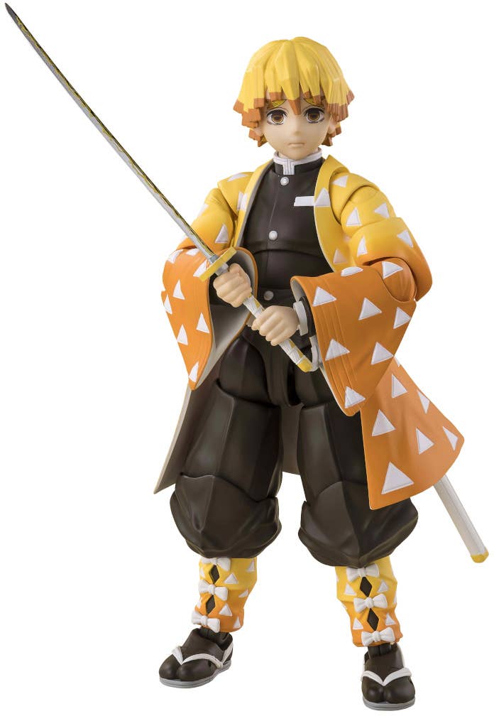 TAMASHII NATIONS Zenitsu Agatsuma "Demon Slayer: Kimetsu no Yaiba", TAMASHII NATIONS S.H.Figuarts | 4573102673619
