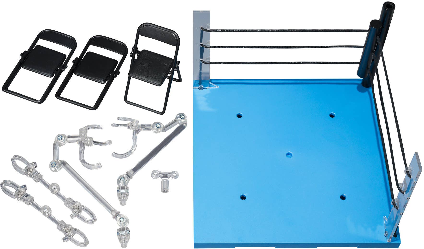 TAMASHII NATIONS ACT RING CORNER (NEUTRAL) & FOLDING CHAIR SET for S.H.Figuarts , TAMASHII NATIONS TAMASHII STAGE | 4573102675668