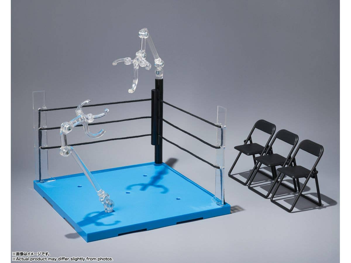 TAMASHII NATIONS ACT RING CORNER (NEUTRAL) & FOLDING CHAIR SET for S.H.Figuarts , TAMASHII NATIONS TAMASHII STAGE | 4573102675668