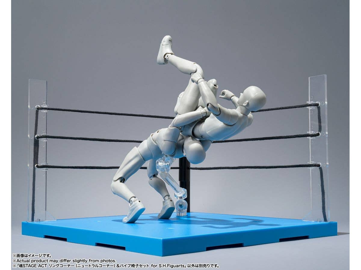 TAMASHII NATIONS ACT RING CORNER (NEUTRAL) & FOLDING CHAIR SET for S.H.Figuarts , TAMASHII NATIONS TAMASHII STAGE | 4573102675668