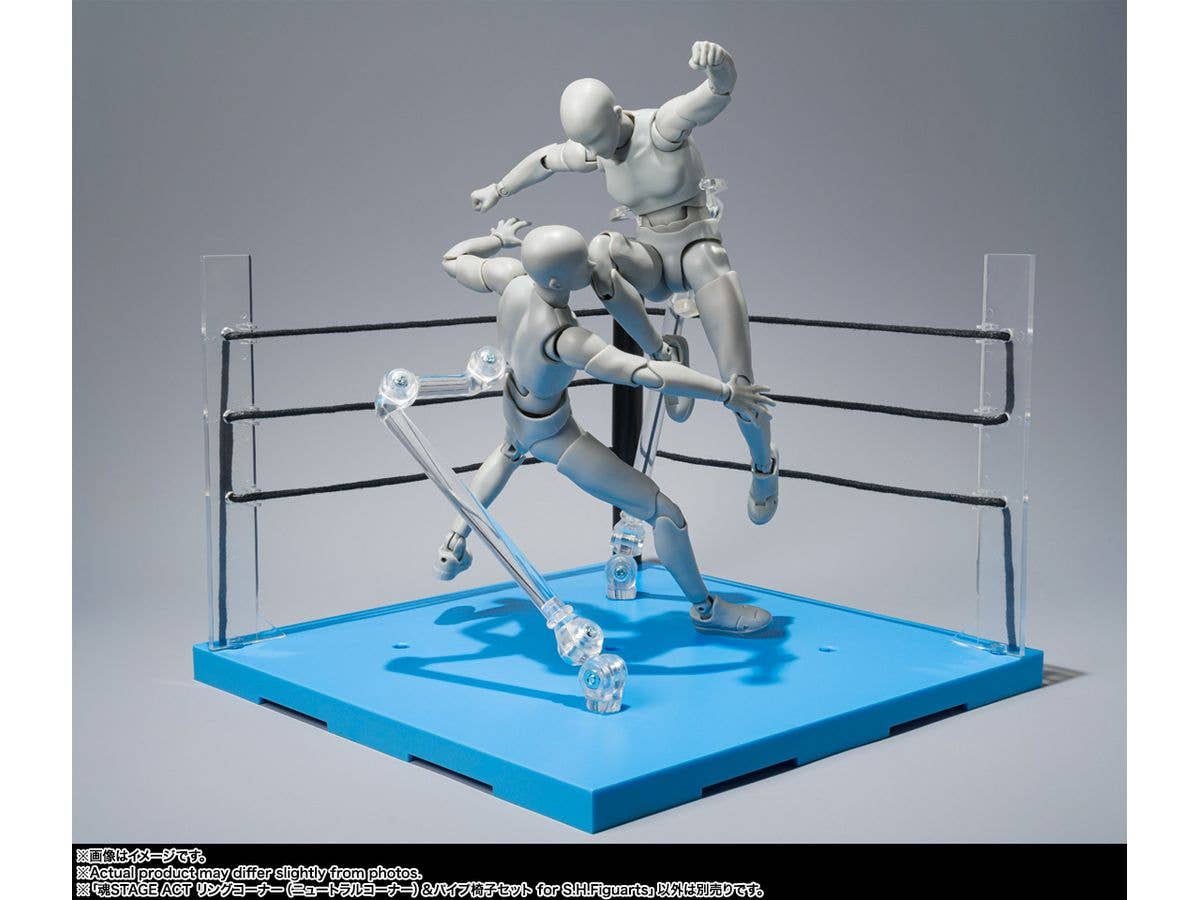 TAMASHII NATIONS ACT RING CORNER (NEUTRAL) & FOLDING CHAIR SET for S.H.Figuarts , TAMASHII NATIONS TAMASHII STAGE | 4573102675668