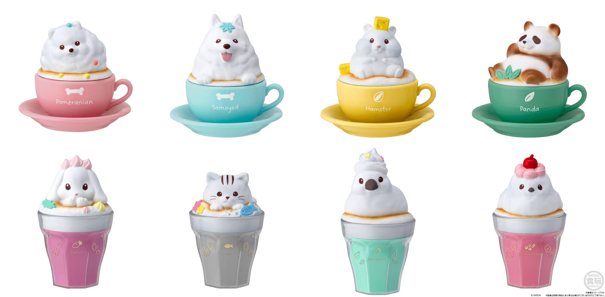 CharaLatte Art Case - Animals  (Box/12) | 4570117926334