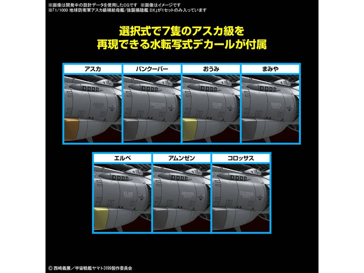 1/1000 EFCF Asuka Class Fast Combat Support Tender/Amphibious Assault Ship DX | 4573102663818