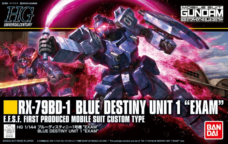 BANDAI Hobby HGUC 1/144 #207 Blue Destiny Unit 1 Exam