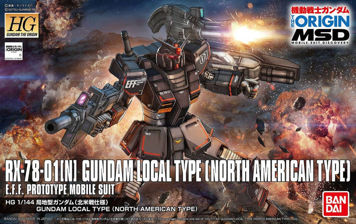 Bandai HG #017 1/144 Gundam Local Type (North American Front) 'Gundam The Origin' | 4573102591531