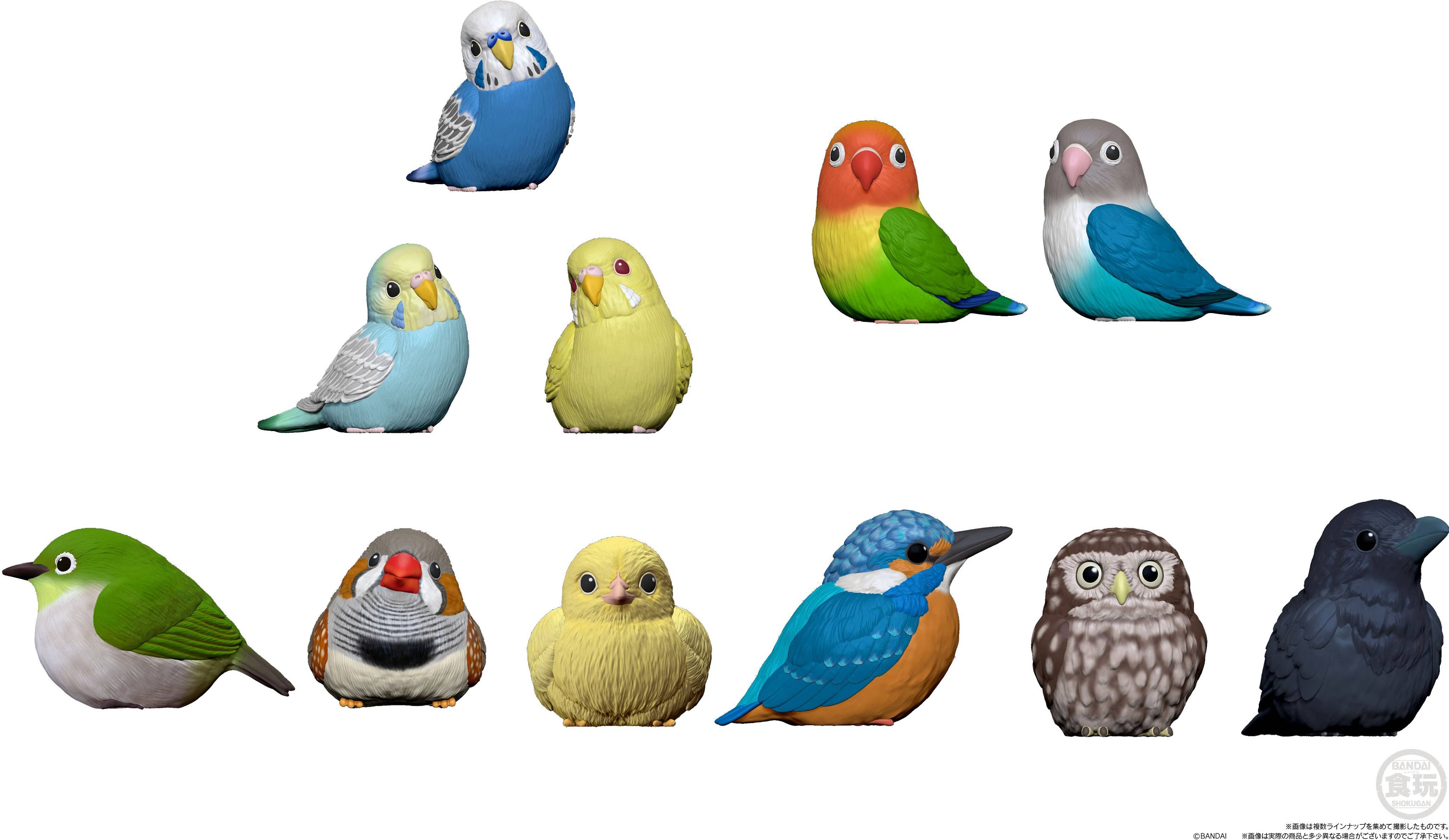 BANDAI Tenori Friends 4 Birds  (Box/12), Bandai Shokugan Tenori Friends | 4549660628286