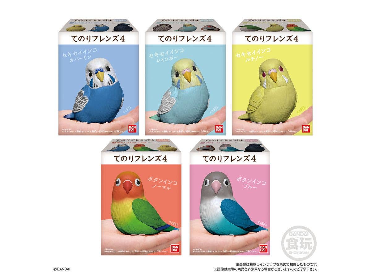 BANDAI Tenori Friends 4 Birds  (Box/12), Bandai Shokugan Tenori Friends | 4549660628286