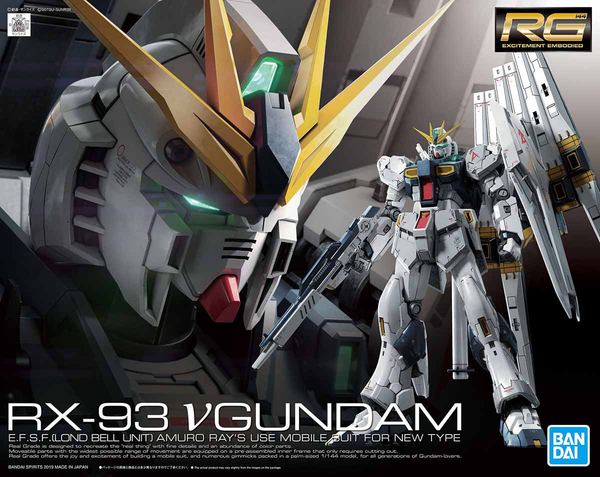 BANDAI Hobby RG 1/144 Nu GUNDAM