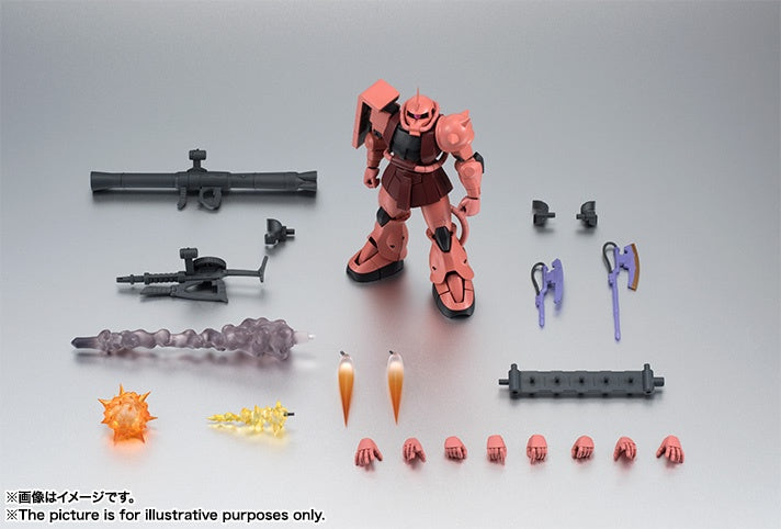 Bandai Spirits The Robot Spirits <Side MS> MS-06S Zaku II Char's Custom Model Ver. A.N.I.M.E. "Mobile Suit Gundam"