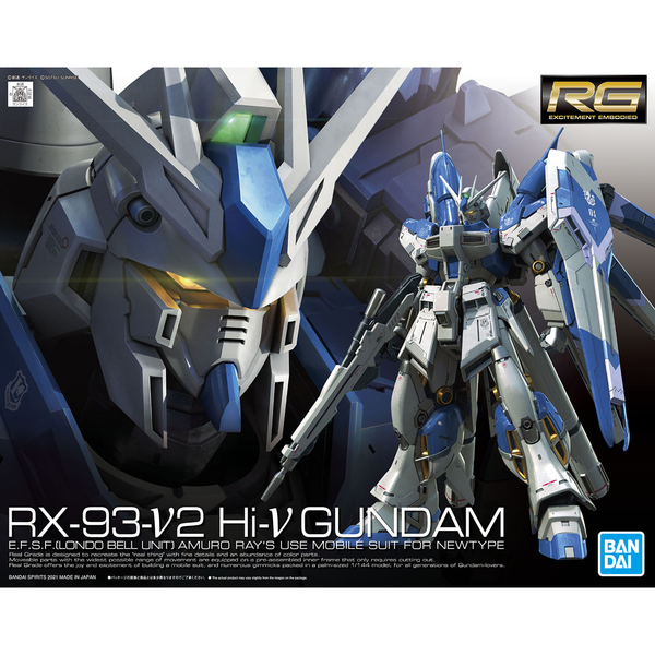 BANDAI Hobby RG 1/144 Hi-v GUNDAM