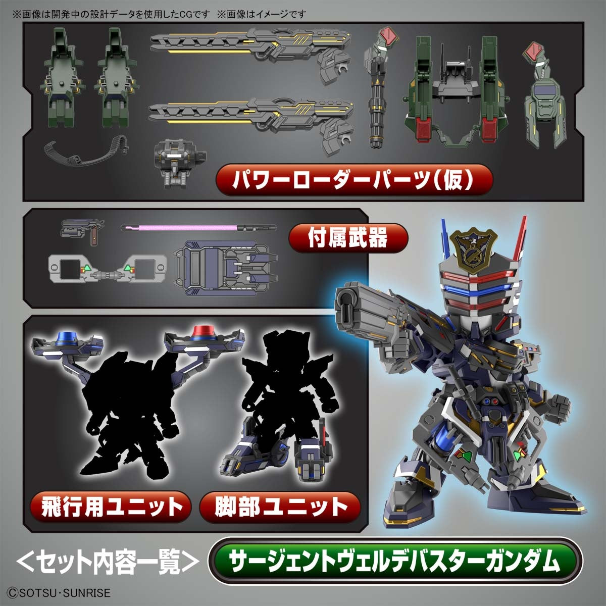 BANDAI Hobby SDW HEROES  SERGEANT VERDE BUSTER GUNDAM DX SET - P-REX Hobby