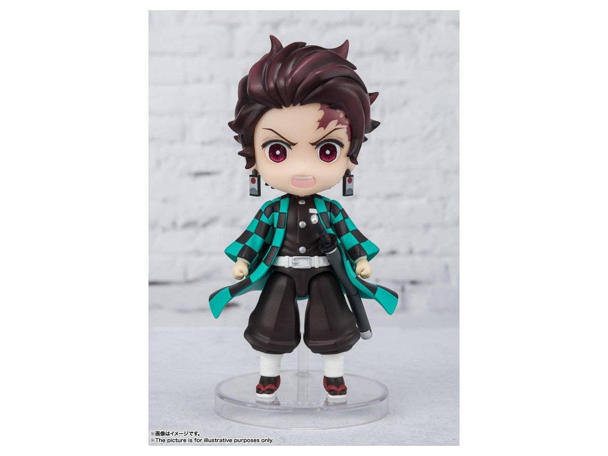 BANDAI Spirits Tanjiro Kamado -Water Breathing- Demon Slayer: Kimetsu no Yaiba, Bandai Spirits Figuarts Mini | 4573102621269