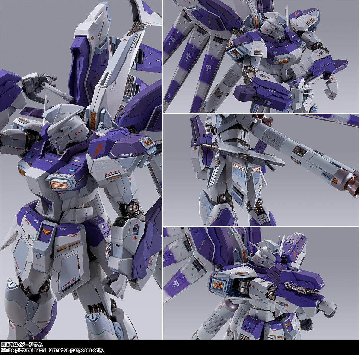 BANDAI Tamashii Hi-Nu GUNDAM Mobile Suit Gundam Char's Counterattack: Beltorchika's Children, Bandai Spirits Metal Build(4573102629968)