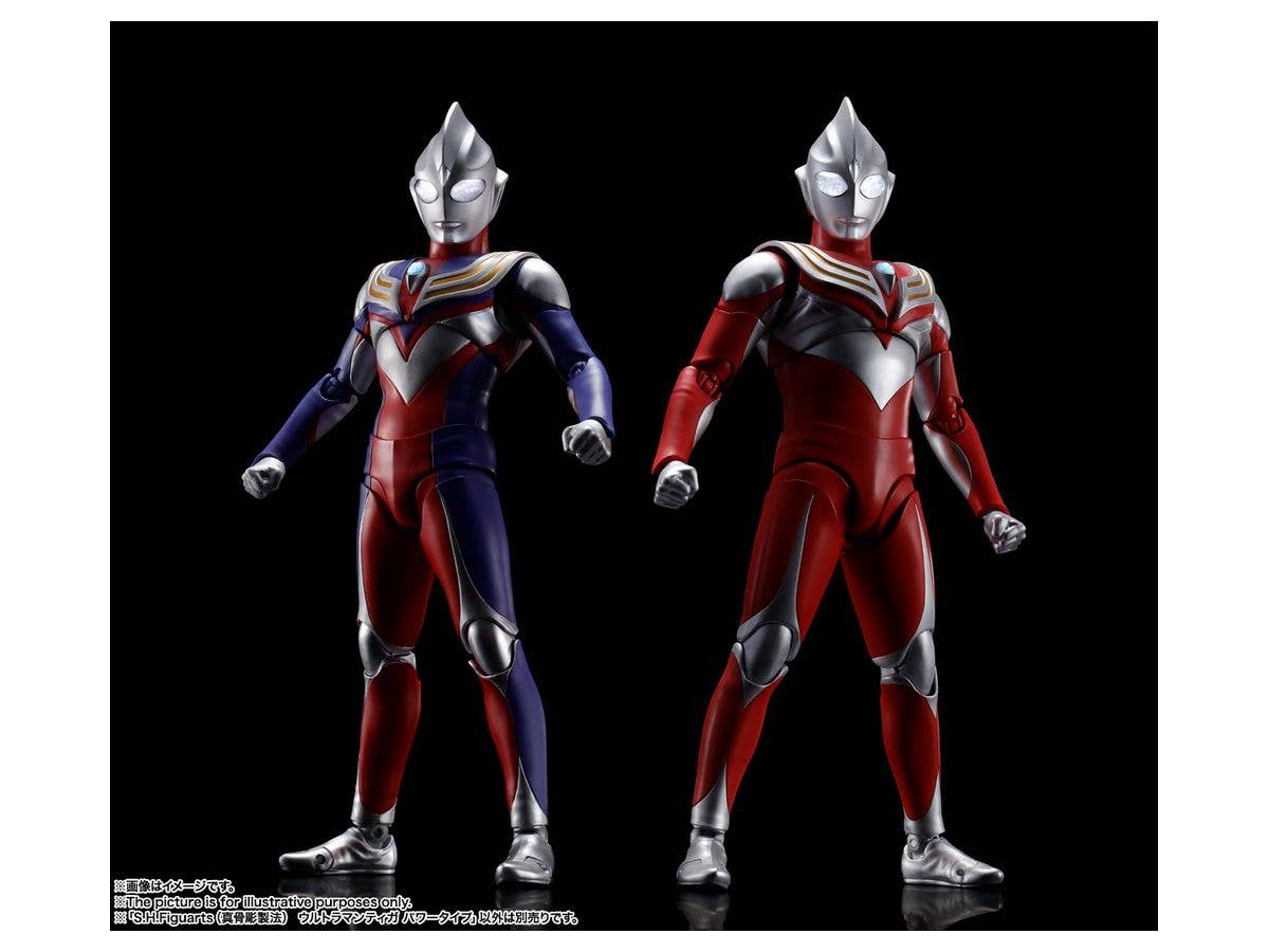 BANDAI Spirits Ultraman Tiga Power Type Ultraman Tiga, Bandai Spirits S.H.Figuarts(Shinkocchou Seihou) | 4573102632456