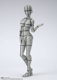 BANDAI Spirits Body Chan -Kentaro Yabuki- Wire Frame (Gray Color Ver.) , Bandai Spirits S.H Figuarts | 4573102633002
