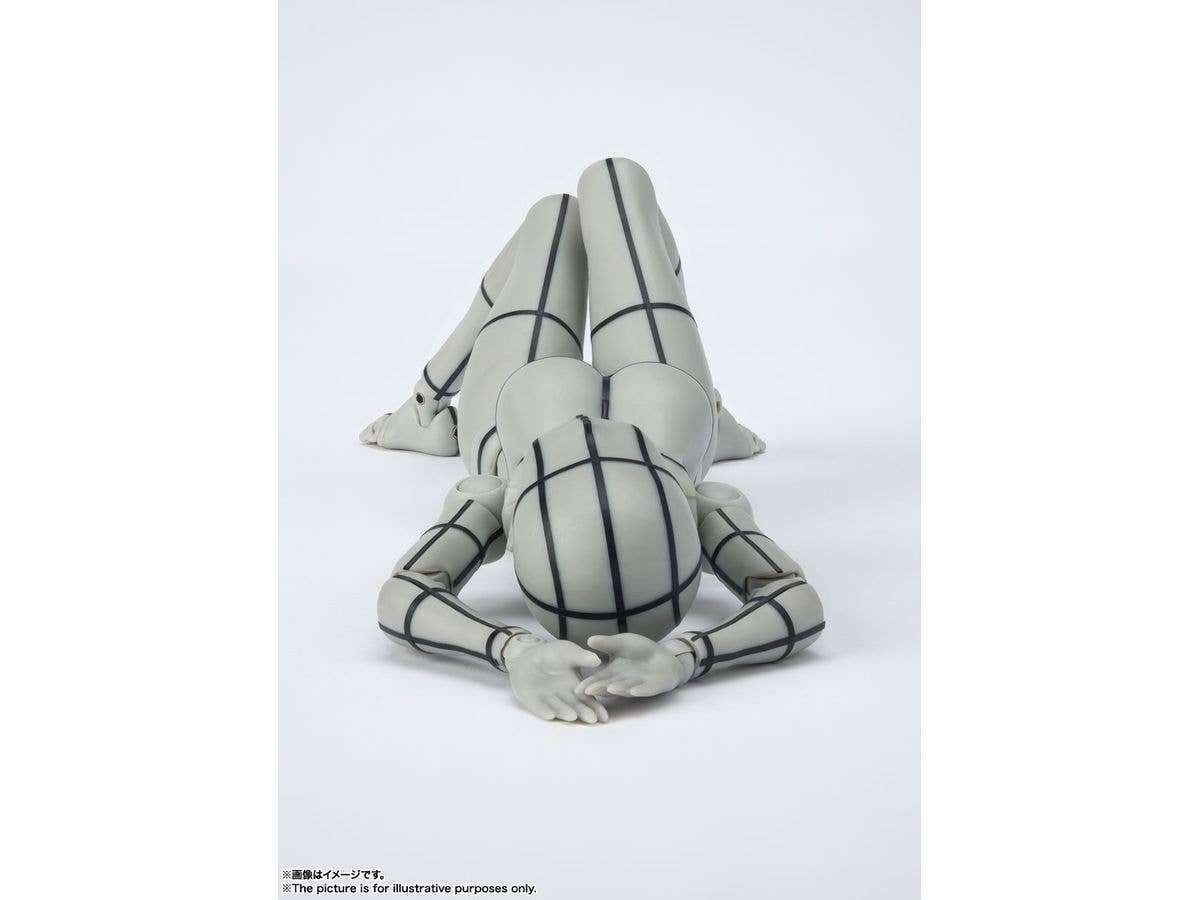 BANDAI Spirits Body Chan -Kentaro Yabuki- Wire Frame (Gray Color Ver.) , Bandai Spirits S.H Figuarts | 4573102633002