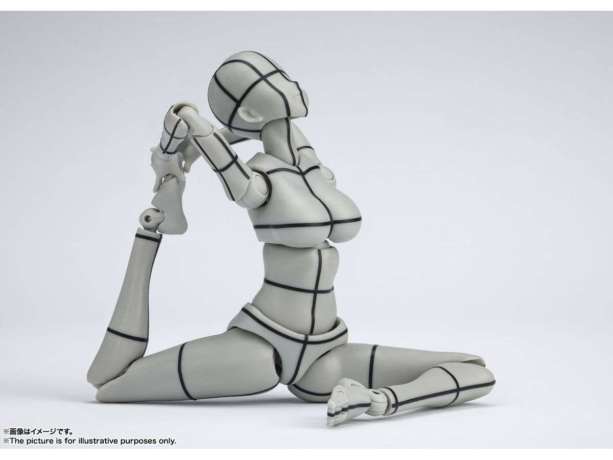 BANDAI Spirits Body Chan -Kentaro Yabuki- Wire Frame (Gray Color Ver.) , Bandai Spirits S.H Figuarts | 4573102633002