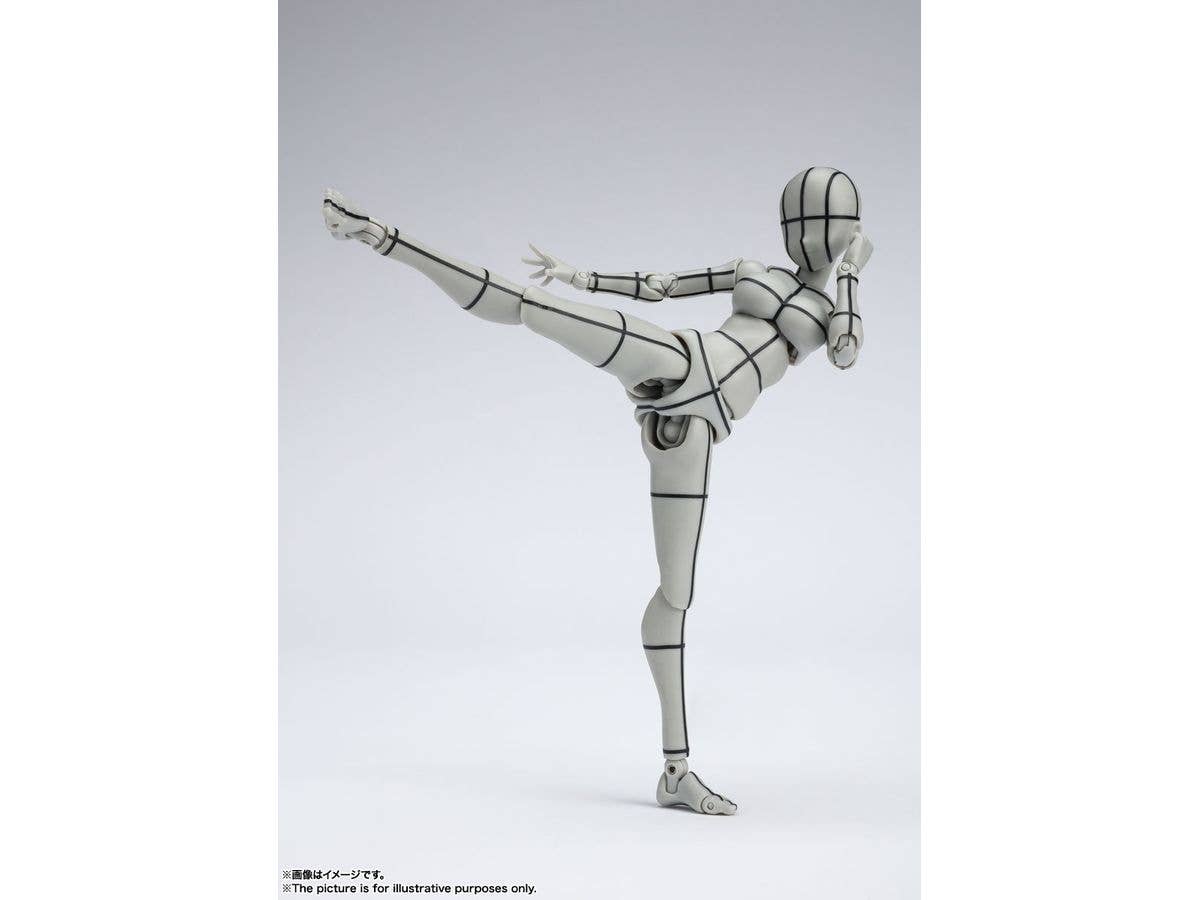 BANDAI Spirits Body Chan -Kentaro Yabuki- Wire Frame (Gray Color Ver.) , Bandai Spirits S.H Figuarts | 4573102633002
