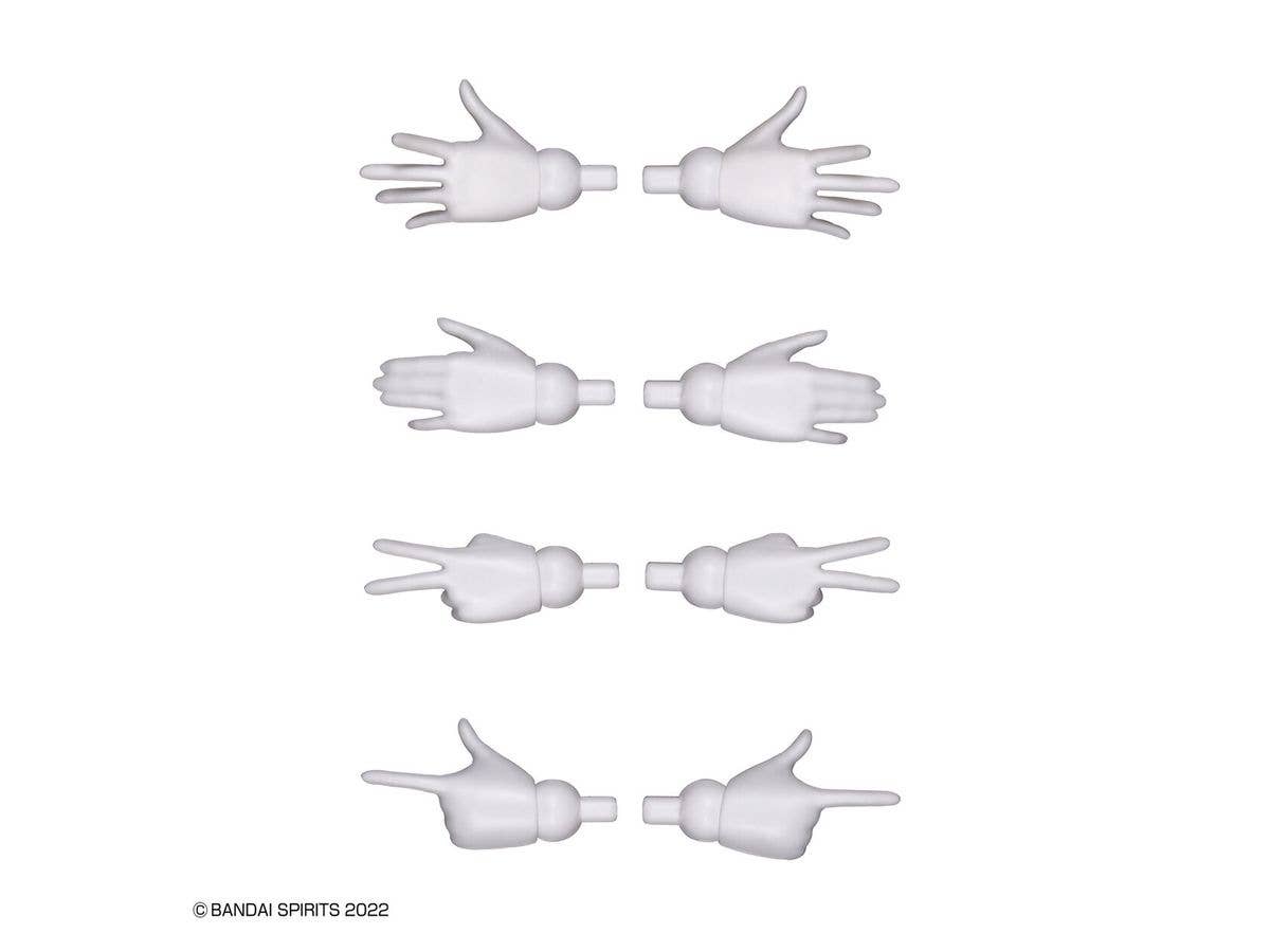 30MS OPTION HAND PARTS [WHITE/BLACK] | 4573102633590