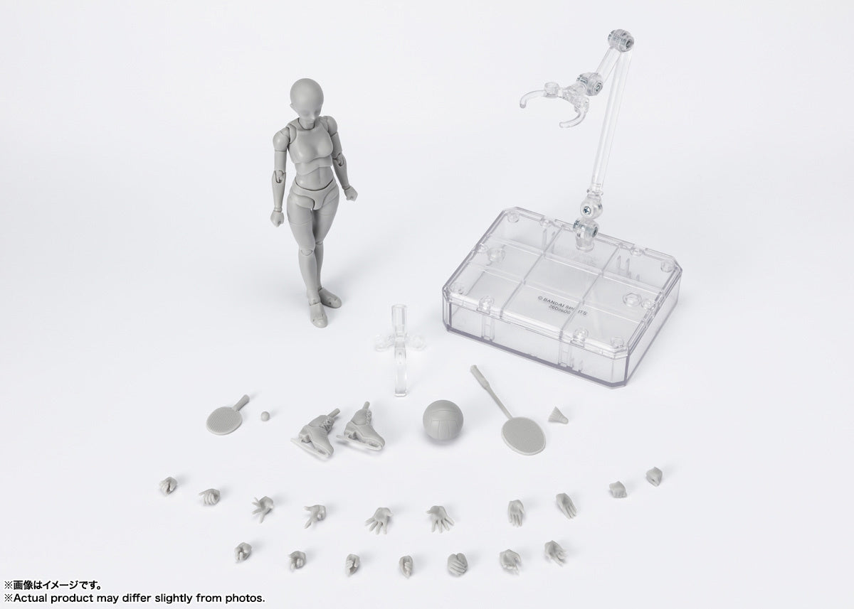 BANDAI Spirits Body-Chan -Sports- Edition DX Set (Gray Color ver.) , Tamashii Nations S.H.Figuarts(4573102649348)