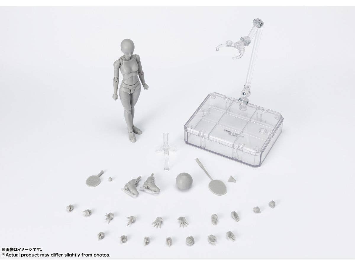 BANDAI Spirits Body-Chan -Sports- Edition DX Set (Gray Color ver.) , Tamashii Nations S.H.Figuarts | 4573102649348