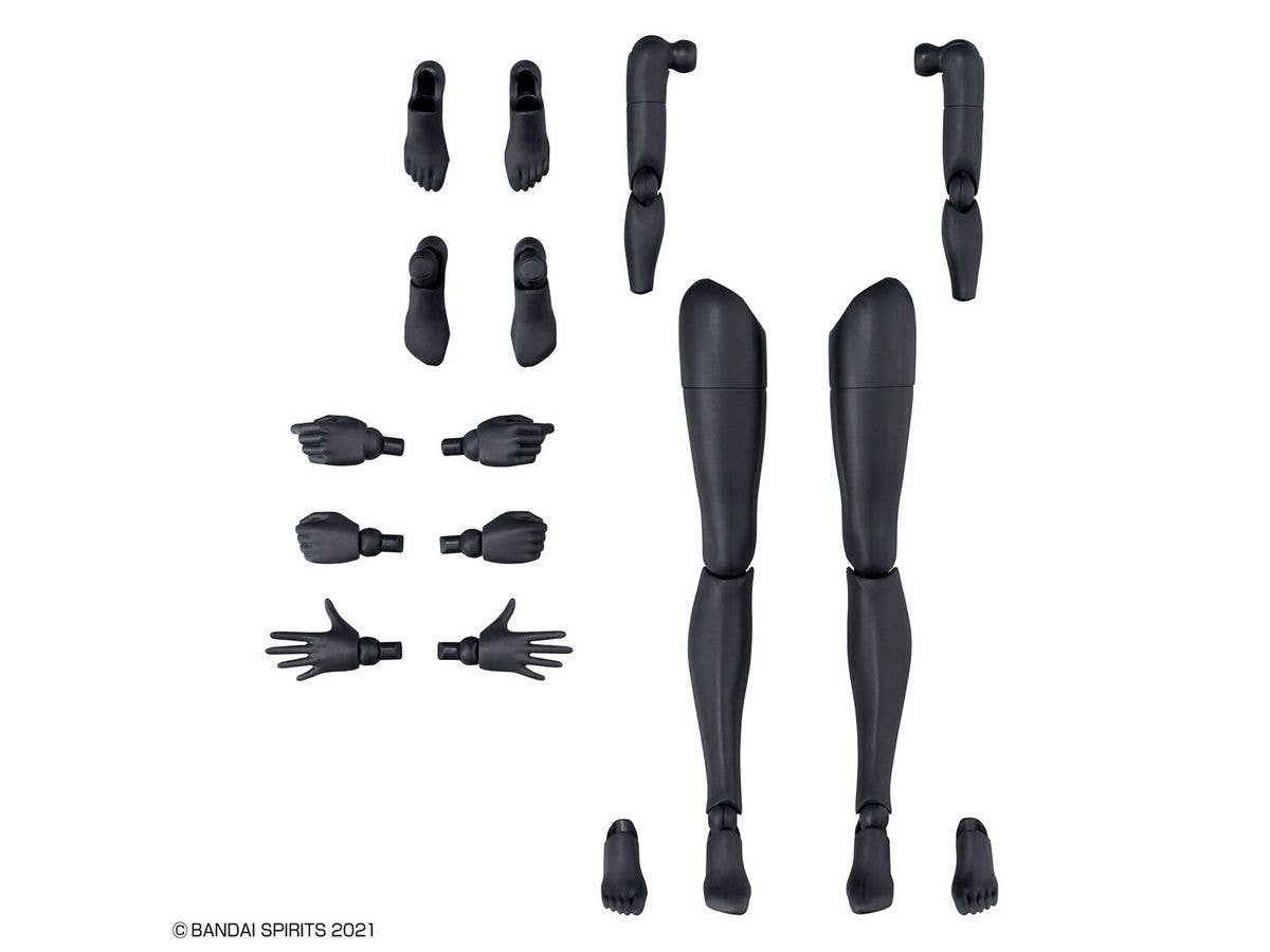 30MS OPTION BODY PARTS ARM PARTS & LEG PARTS [WHITE/BLACK] | 4573102651006