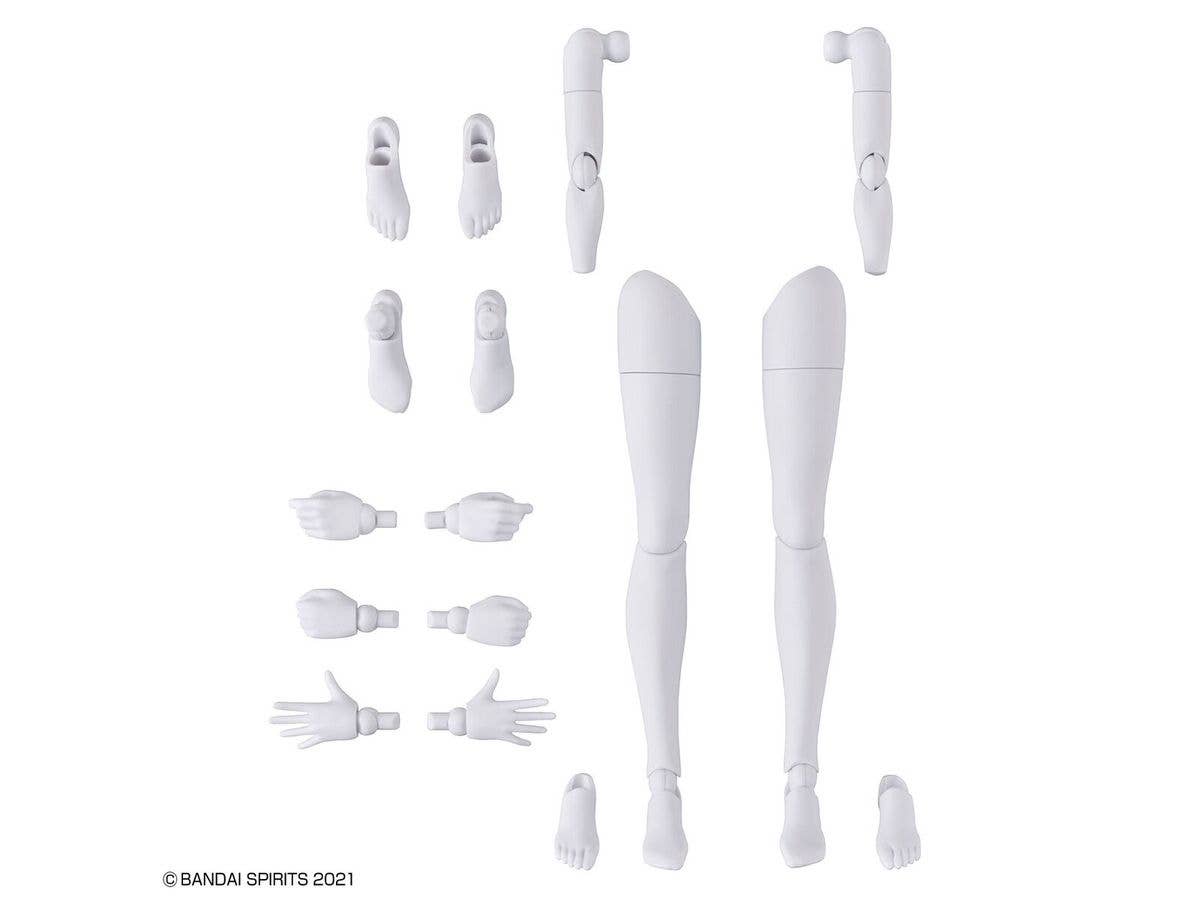 30MS OPTION BODY PARTS ARM PARTS & LEG PARTS [WHITE/BLACK] | 4573102651006