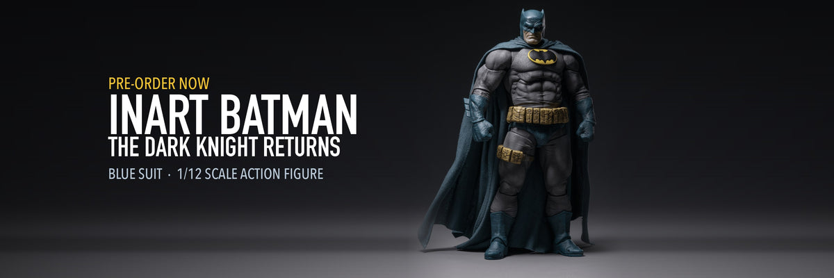 INART Batman The Dark Knight Returns Blue Suit 1/12 action figure - pre-order now at P-Rex Hobby