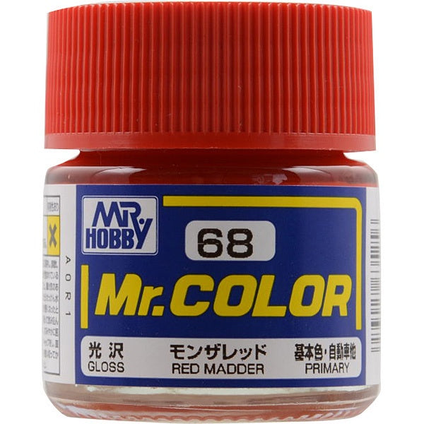 Mr Hobby Mr. Color 68 - Red Madder (Gloss/Primary Car) | 4973028716658