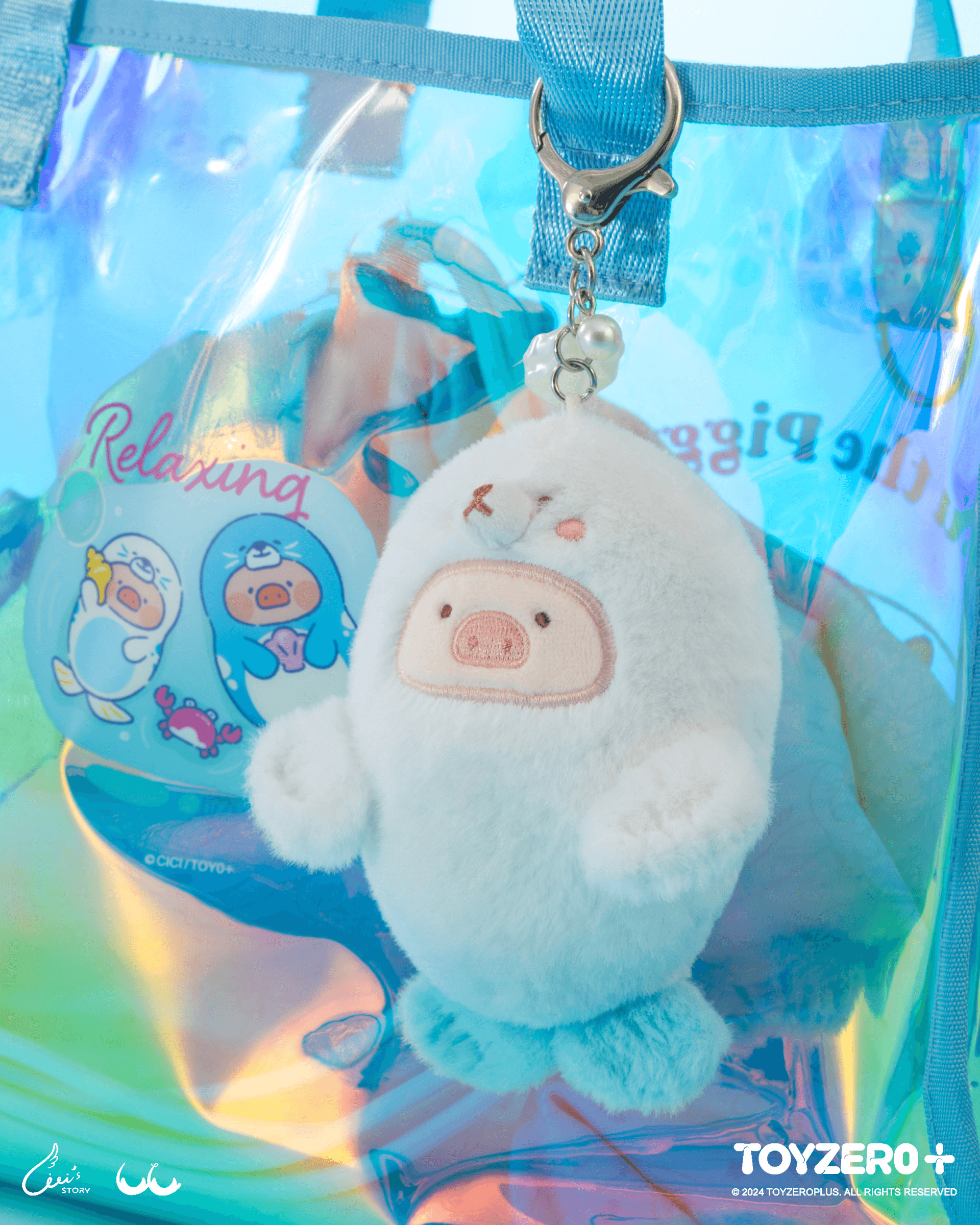 LuLu the Piggy Ocean - PVC Tote Bag (with rope bag) | 781005759291
