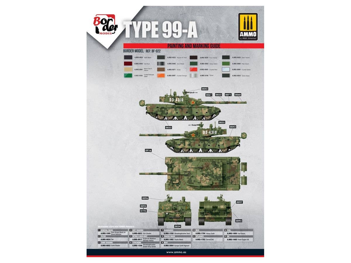 Border Model 1/35 PLA ZTZ99A Main Battle Tank | 6971995748182