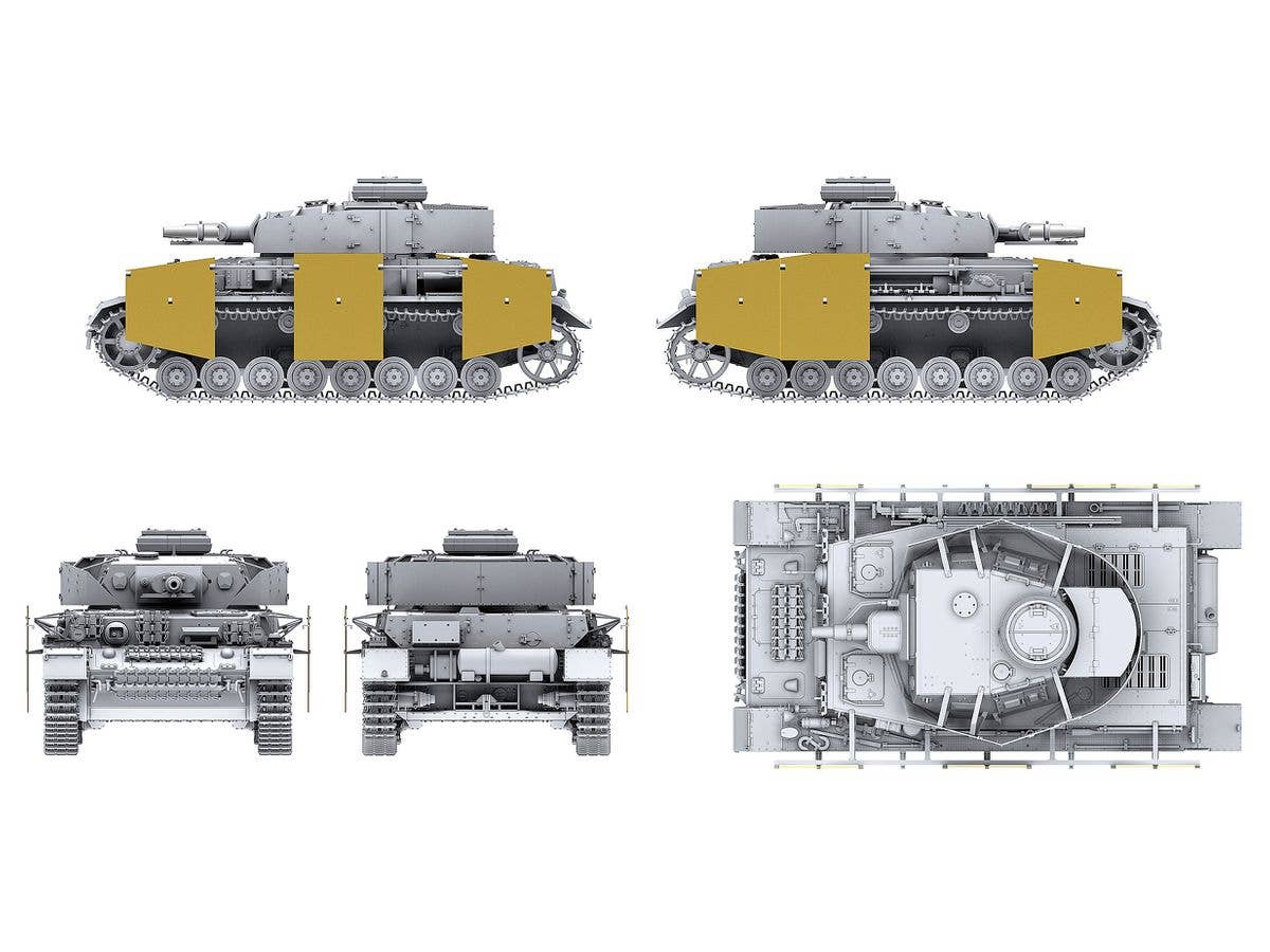 Border Model PANZER IV Ausf.F1 Vorpanzer & Schurzen (3 in 1) | 6971995741183