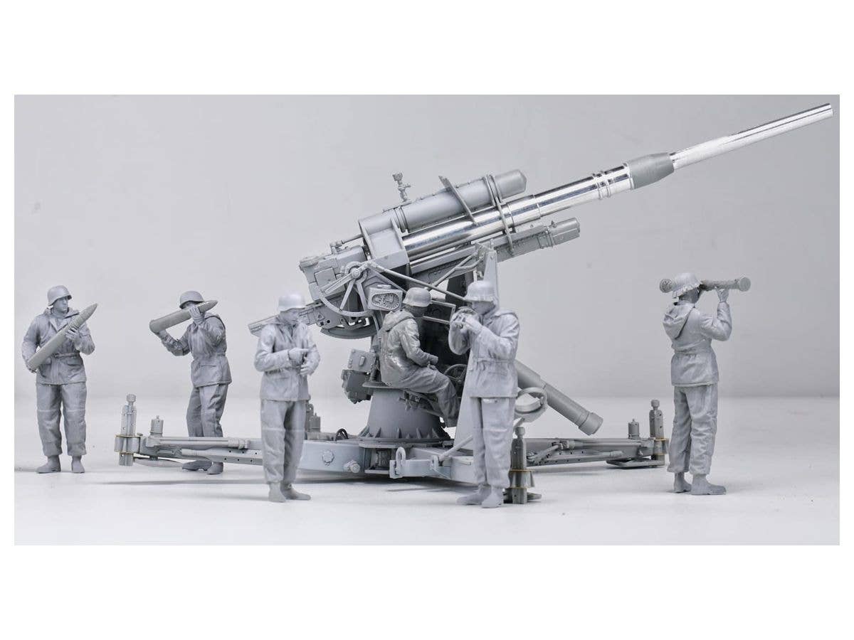 Border Model 1/35 German 88mm Gun Flak36 w/6 Anti-Aircraft Artillery Crew Members | 6971995748069