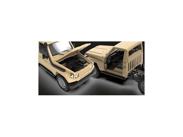 3R Model 1/72 Mid East two-door War pickup & ZPU-2 (2 Trucks & 1 MG) | 6970888055055
