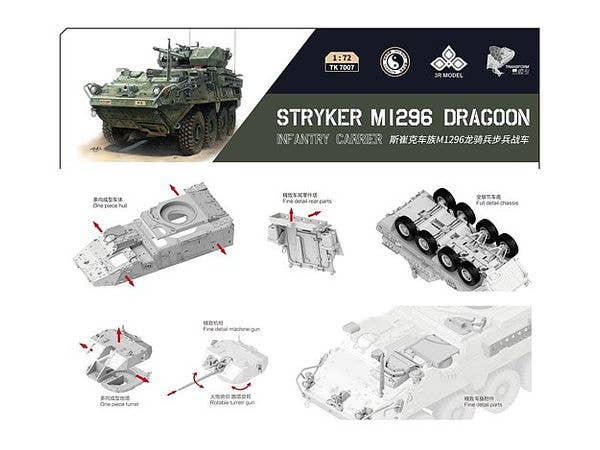 3R Model 1/72 Stryker M1296 Dragoon | 6970888055079