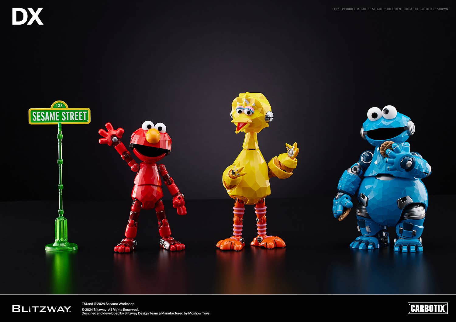 MOSHOW BLITZWAY x MOSHOWTOYS CARBOTIX Sesame Street Figure Set | 8809321472365