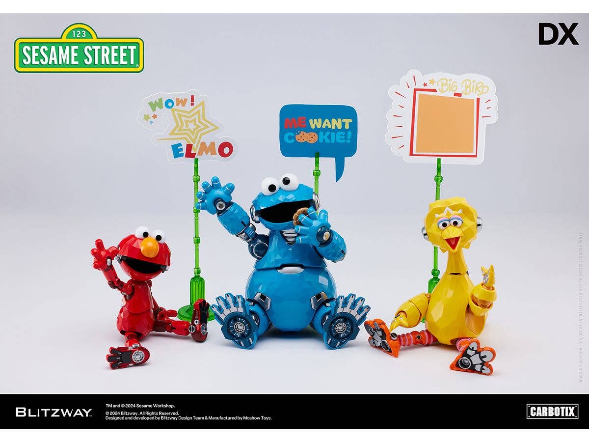 MOSHOW BLITZWAY x MOSHOWTOYS CARBOTIX Sesame Street Figure Set | 8809321472365